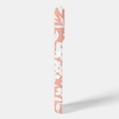 Coques Case-Mate iPhone Silhouette florale sur rose (Verso / Droite)