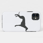 Coques Case-Mate iPhone Silhouette grecque italienne en noir (Dos (Horizontal))