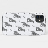 Coques Case-Mate iPhone Silhouette gris léopard et gris clair (Dos (Horizontal))
