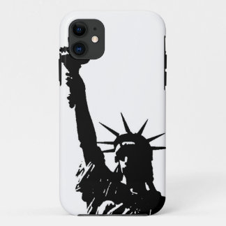Coque Case-Mate Pour iPhone Silhouette Lady Liberty noir et blanc