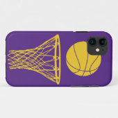 Coques Case-Mate iPhone silhouette Lakers de basket-ball de l'iPhone 5 (Dos (Horizontal))