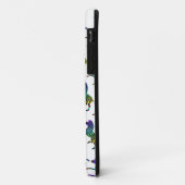 Coques Case-Mate iPhone Silhouette noir et arc-en-ciel Zebra (Dos/Gauche)