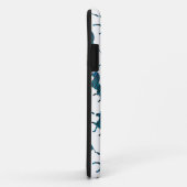 Coques Case-Mate iPhone Silhouette noir et bleu Zebra (Dos/Droite)