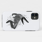 Coques Case-Mate iPhone Silhouette noire d'un crocodile (Dos (Horizontal))