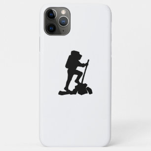 Case-Mate iPhone Case silhouette noire simple randonnée de montagne