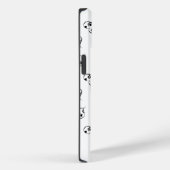 Coques Case-Mate iPhone Silhouette Poodle Coeurs et Empreintes de pattes (Verso / Droite)