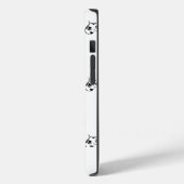 Coques Case-Mate iPhone Silhouette Poodle Coeurs et Empreintes de pattes (Verso / Gauche)