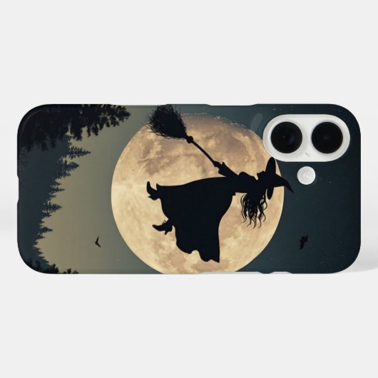 Coques Case-Mate iPhone Silhouette sorcière (Verso (horizontal))
