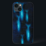 Coques Pour iPhone Silhouettes de poisson bleu translucide<br><div class="desc">Ce dessin animé d'un groupe de poissons translucides bleus nageant sera un grand ajout à n'importe quel produit Zazzle et apportera une grande pop de couleur. Prenez-le aujourd'hui !</div>