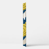 Coques Case-Mate iPhone Silhouettes d'escargots : jaune, motif rose. (Verso / Droite)