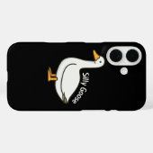 Coques Case-Mate iPhone Silly Goose Funny Cartoon Goose (Verso (horizontal))