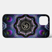 Coques Case-Mate iPhone Silver Aum Hexagon Fantasy Fractals (Verso (horizontal))