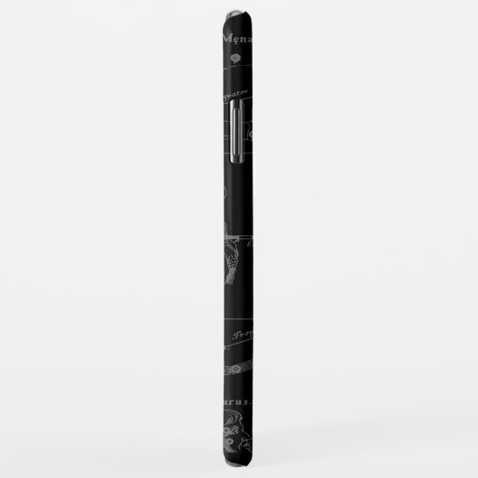 Coques Case-Mate iPhone Silver Chrome Libra Zodiac Connexion Hevelius (Dos/Droite)