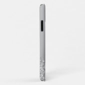 Coques Case-Mate iPhone Silver Glitter Sparkle Eyelashes Monogram (Dos/Droite)