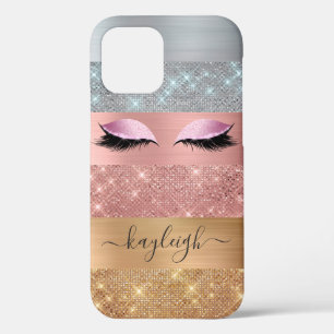 Case-Mate iPhone Case Silver Gold Rose Parties scintillant or Beauté Eye