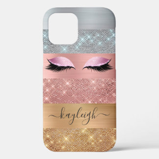 Case-Mate iPhone Case Silver Gold Rose Parties scintillant or Beauté Eye