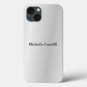 Coques Case-Mate iPhone Silver Grey Professional Unique Ajouter son propre (Verso)