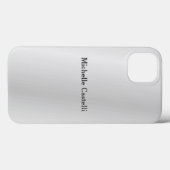 Coques Case-Mate iPhone Silver Grey Professional Unique Ajouter son propre (Verso (horizontal))