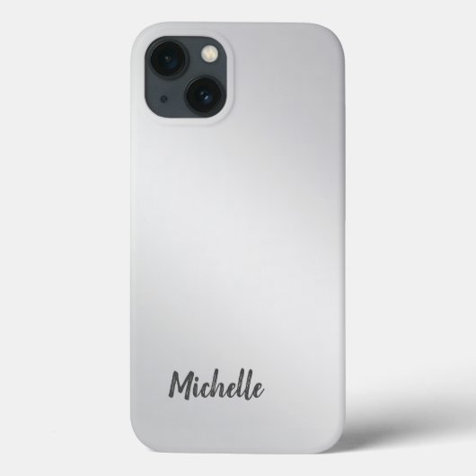Coques Case-Mate iPhone Silver Grey Professional Unique Ajouter son propre (Verso)