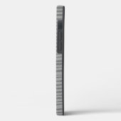 Coques Case-Mate iPhone Silver Grey Unique Moderne Motif (Verso / Gauche)
