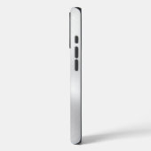 Coques Case-Mate iPhone Silver Metallic Texture Stainless Steel Look (Verso / Gauche)