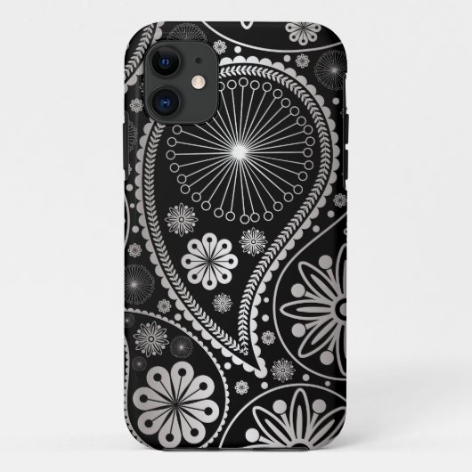 Coques Case-Mate iPhone Silver paisley (Dos)