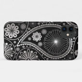 Coques Case-Mate iPhone Silver paisley (Dos (Horizontal))
