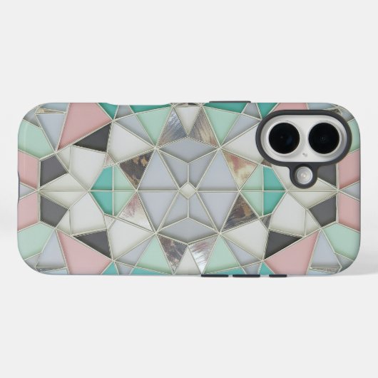 Coques Case-Mate iPhone silver with abit of pink (Verso (horizontal))