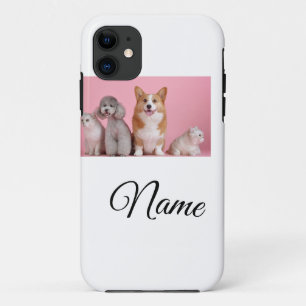 Case-Mate iPhone Case Simple animal coloré ajoutez nom photo personnalis