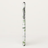 Coques Case-Mate iPhone Simple Aquarelle verte Motif Eucalyptus (Dos/Gauche)