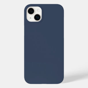 Coque Pour iPhone 14 Plus simple bleu gris riche couleur unie personnalisée