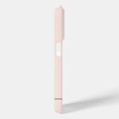 Coques Case-Mate iPhone Simple Blush rose Girly Script Nom monogrammé (Verso / Droite)