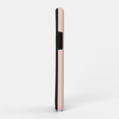 Coques Case-Mate iPhone Simple Bold Initiale Monogramme Rose pâle (Dos/Droite)