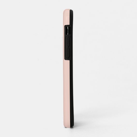 Coques Case-Mate iPhone Simple Bold Initiale Monogramme Rose pâle (Dos/Gauche)