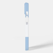 Coques Case-Mate iPhone Simple Chic Classic Bow Blue Monogramme Nom (Verso / Gauche)