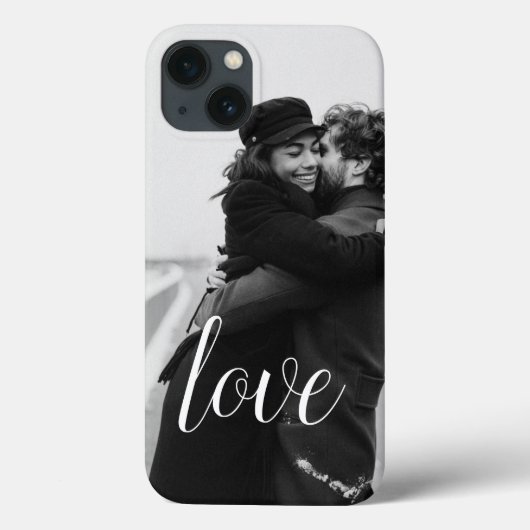 Coques Case-Mate iPhone Simple Chic Romantique Couple Photo Amour (Verso)