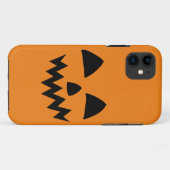 Coques Case-Mate iPhone Simple Citrouille d'Halloween face fantôme flippan (Dos (Horizontal))