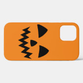 Coques Case-Mate iPhone Simple Citrouille d'Halloween face fantôme flippan (Verso (horizontal))