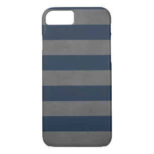 Coque Case-Mate Pour iPhone Simple Cool Manly Texture gris bleu rayé