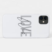Coques Case-Mate iPhone Simple, cool, urbain, tendance, moderne L'amour ga (Dos (Horizontal))