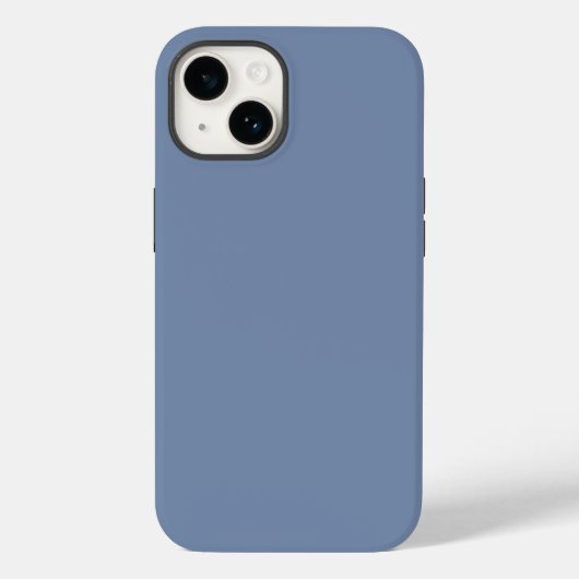 Coques Case-Mate iPhone Simple couleur uni bleu ardoise (Verso)