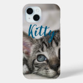 Coques Case-Mate iPhone Simple Custom Pet Name and Photo  (Verso)