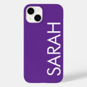 Coques Case-Mate iPhone Simple Design Moderne Nom Classique Foncé Violet (Verso)