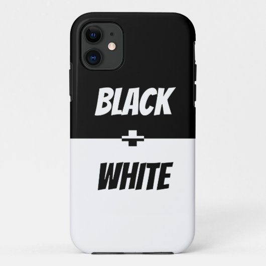 Coques Case-Mate iPhone Simple élégance noire et blanche ! (Dos)