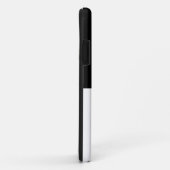 Coques Case-Mate iPhone Simple élégance noire et blanche ! (Dos/Droite)