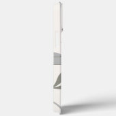 Coques Case-Mate iPhone Simple Elégant Blanc Moderne Personnalisé Floral (Verso / Droite)