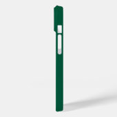 Coques Case-Mate iPhone Simple Élégant Classique Moderne Nom Vert Foncé. (Verso / Gauche)
