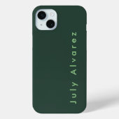 Coques Case-Mate iPhone Simple Elegant Grayish Green Minimalist Ajouter un (Verso)