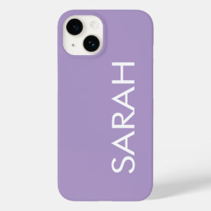Coque Pour iPhone 14 Simple Élégant Moderne Classique Nom Lavande
