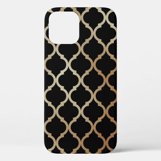 Coques Case-Mate iPhone Simple Elegant Moderne Or Motif marocain | (Verso)
